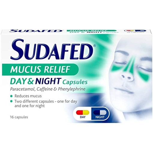 sudafed congestion max caps 16's