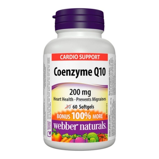 webber naturals coenzyme 10 200mg softgels 60's nett