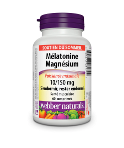webber naturals melatonin10mg/mag150mg60`s
