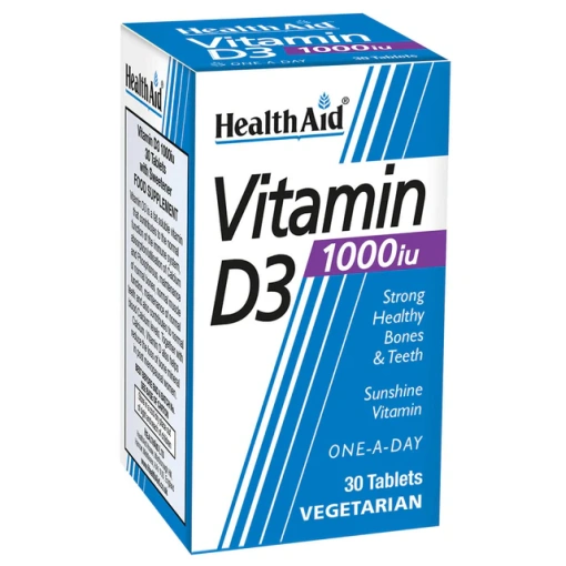 health aid vitamin d3 1000iu caps 30's