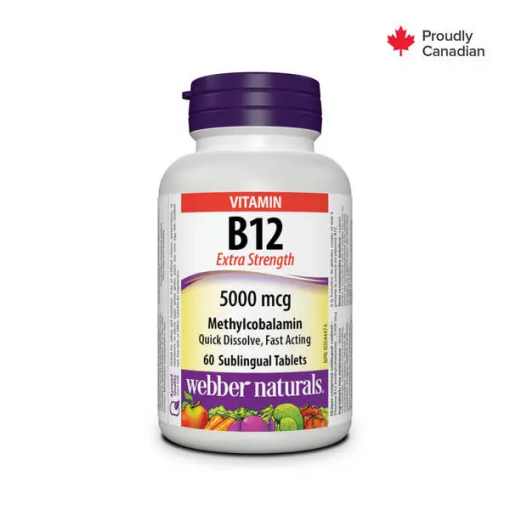 webber naturals vitamin b12 5000mcg 60's