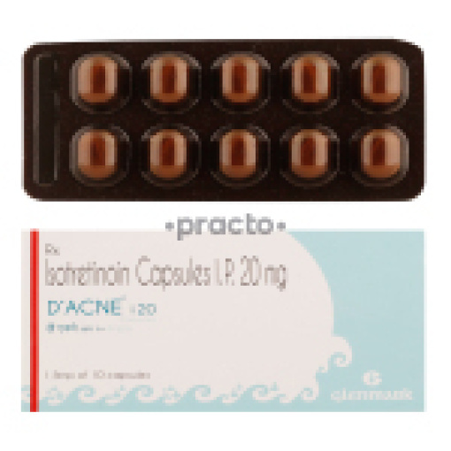 d'acne 20mg caps 1's