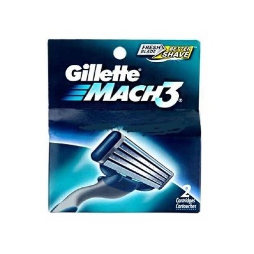 gillette mach 3 cartridges 2's (local) nett