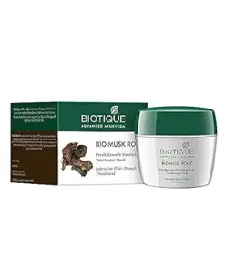 biotique musk root fresh growth hair pack 230gms