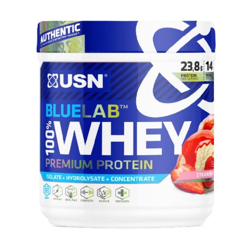 usn blue lab 100%  premium whey straw berry 454g