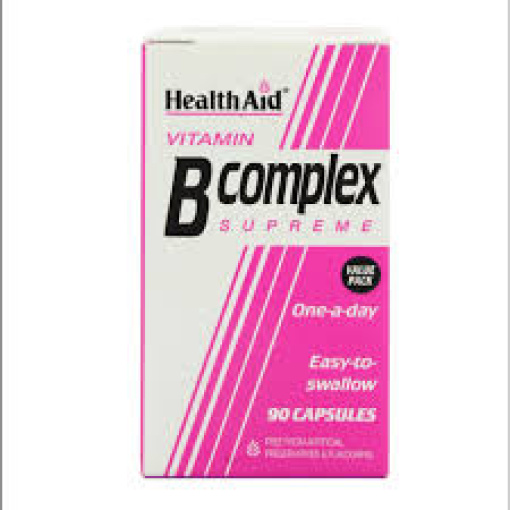 health aid vitamin b complex supreme tabs 90's