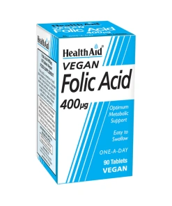 health aid folic acid 400µg tablets