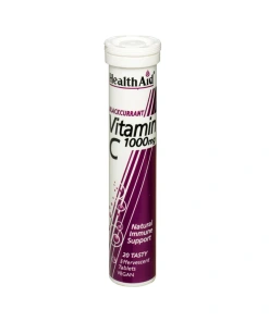 health aid vitamin c eff 1g blackurrant 20's