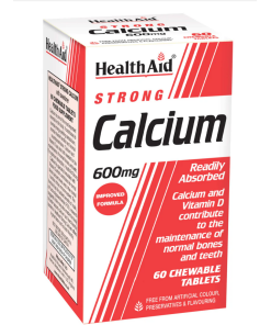 health aid calcium 600mg chewable 60's