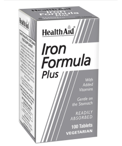 health aid iron formula plus tablets 100’s