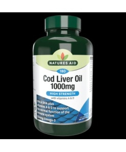 nature's aid cod liver oil (high strength) 1000mg - 90's