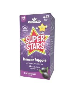 nature's aid super stars immune support chewable(blackcurrant flavour)-60's