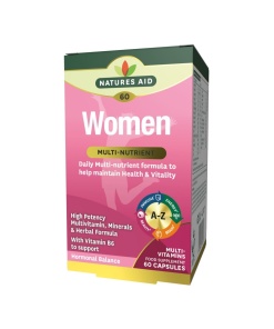 nature's aid women's health&vitalitymultivitamins&mineralscomplxw/superfoods(vegan)-60's